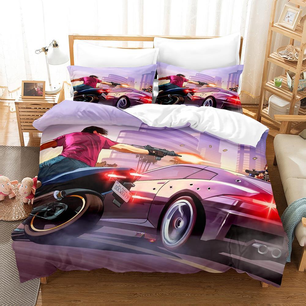 Grand Theft Auto: The Ballad of Gay Tony Bedding Set Single Twin Full Queen King Size Bed Set Adult Kid Bedroom Duvetcover Sets