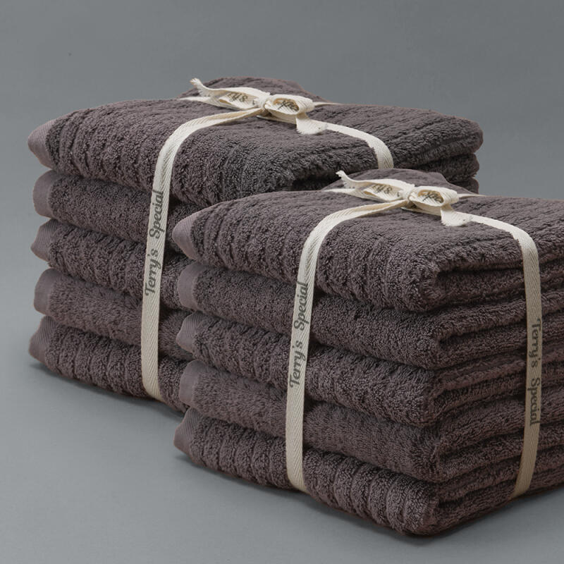 200g double-sided hotel towels, 10 sheets 10 sheets of ash gray