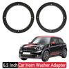 2-6pcs Black Car Horn Washer Adapter 6.5 Inch Universal Holder Loud Car Stereo Speaker Spacers Mat Pad Audio Bracket Holder