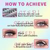 640 Tufts Diy Multi-Haired Eyelashes Book 10-16Mm Natural Thick D Song Segmented False Eyelash Set