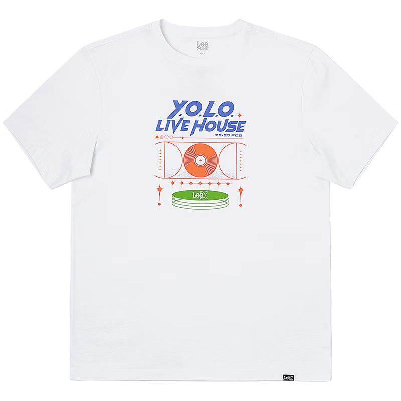 Lee Unisex Logo Print Short Sleeve T-Shirt L 4850₽