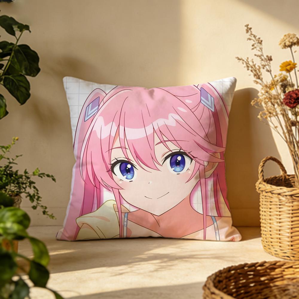 Stylish Sshiunji ke no Kodomo tachied Cushion Cover Versatile DoubleSided Pillow Case Fit for Sofa Bed Car  Daily Decor