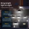 468LED Split Solar Lamp 3 Lighting Mode Outdoor Decoration Sunlight Wall Light PIR Motion Sensor Waterproof Yard Garden Lighting