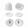 8PCS Plastic Toilet Seat Bolt Cover Caps Unsightly Fixtures For Modern Bathroom Aesthetics