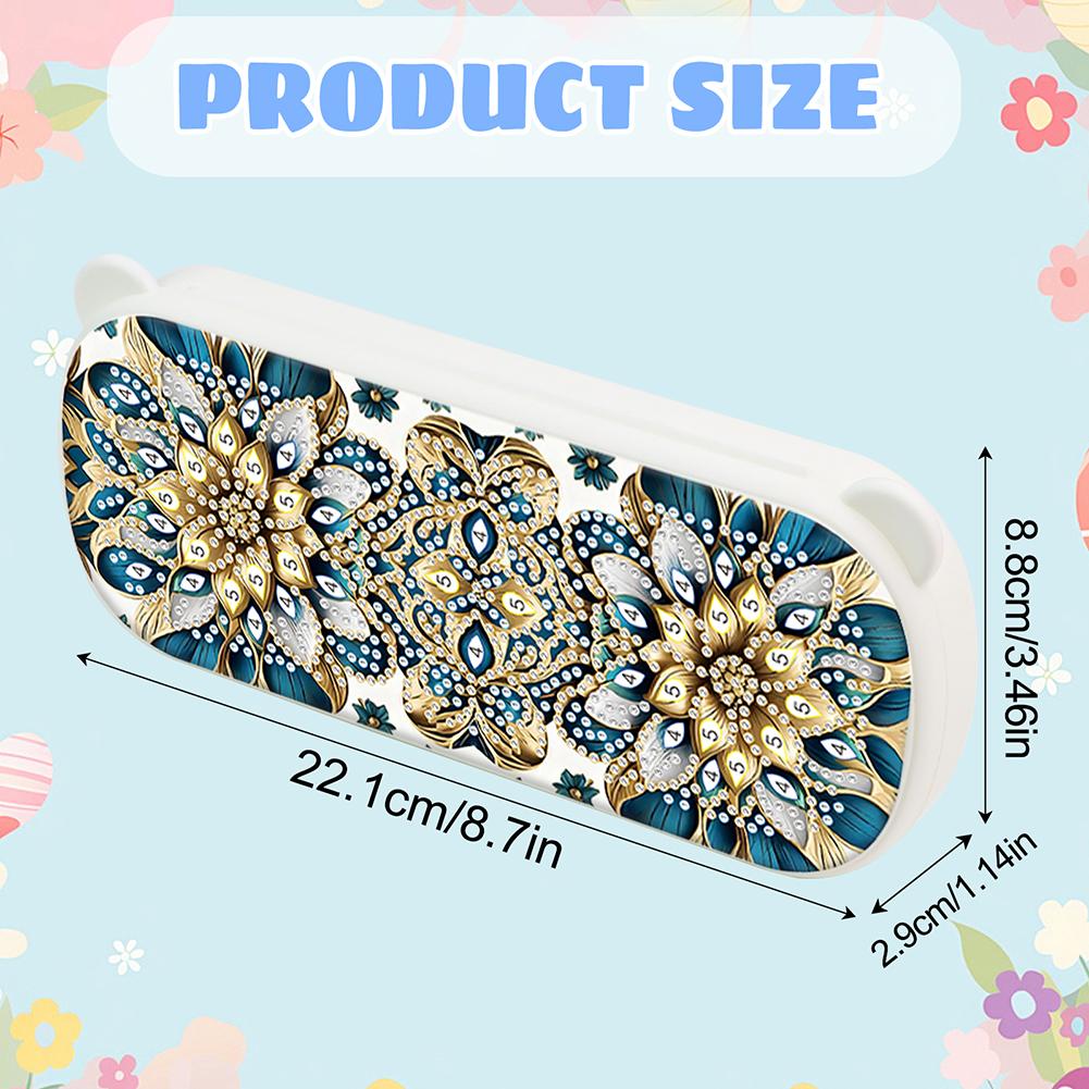 Mandala DIY Diamond Pencil Case Pens Brushes Accessories Travel Pencil Box