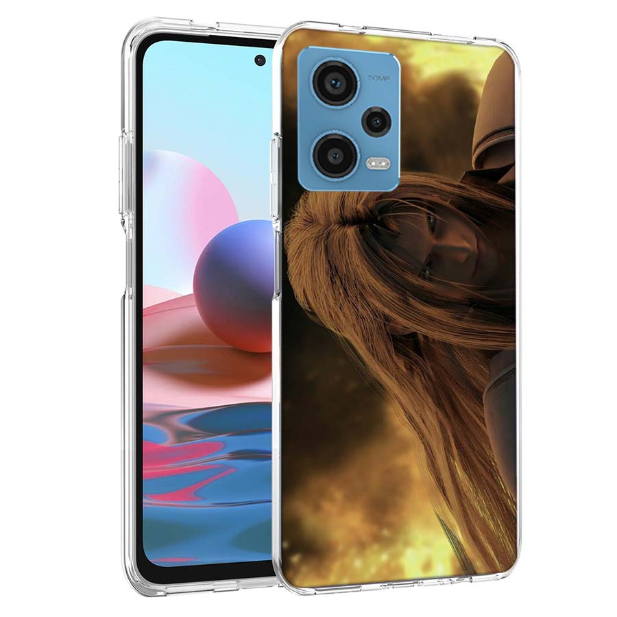 Anime FINAL FANTASY 7 BloodyBeni Phone Case For Redmi Note 13 12 14 15 Pro Plus 13R 11 11T 11E 11S 10 Pro 10S 9 9S Cover Cell Cl