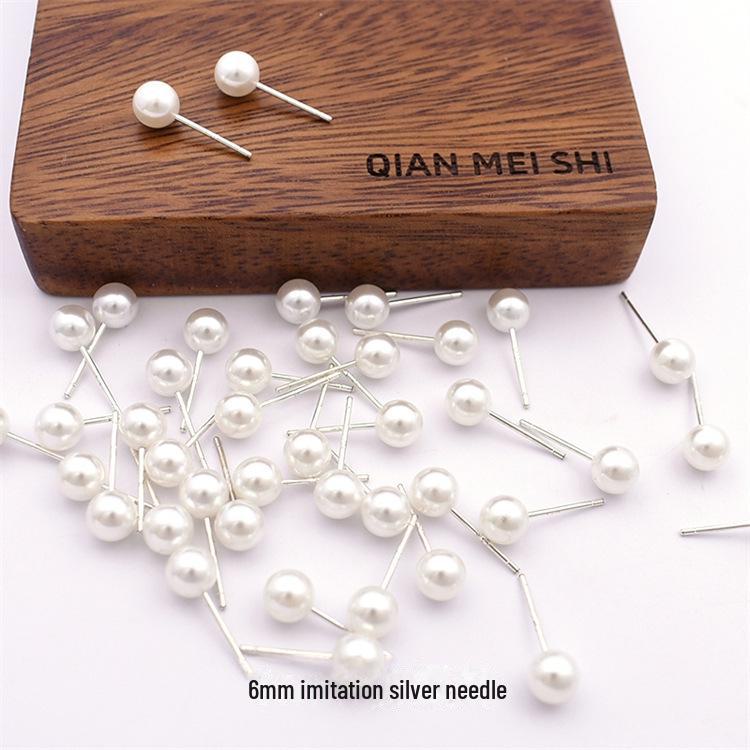 

Серьги с имитацией жемчуга из серебра 925 пробы — уникальный дизайн круглой фасоли для женщин