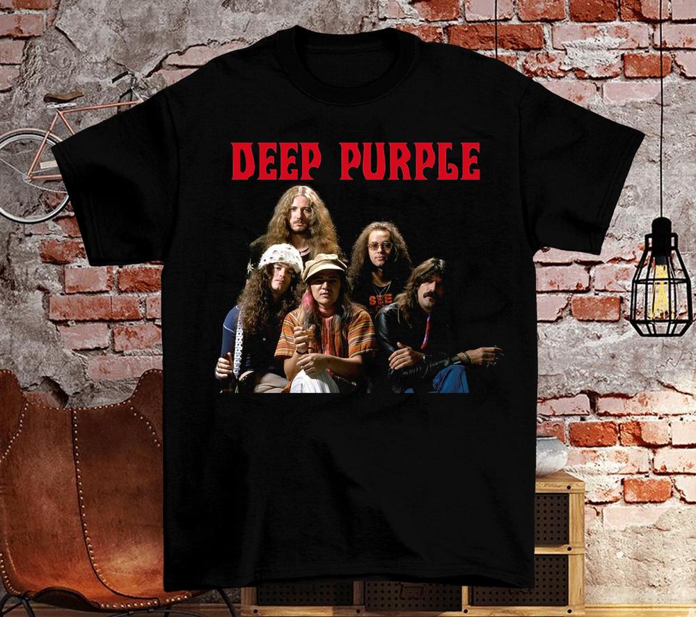 Deep Purple Band Member For Fan Black Tee Shirt 1D361