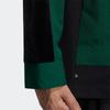 Adidas Originals Trefoil Letter Logo Embroidered Zip-Up Stand Collar Track Jacket Men Outerwear Dark-Green HY7238