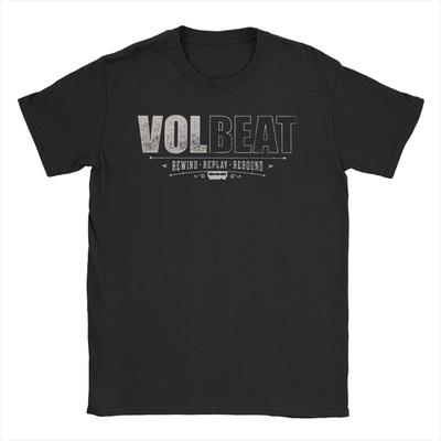 VOLBEATS Tour Herren Damen T-Shirts Metal Musik Einzigartiges T-Shirt Kurzarm Rundhals T-Shirt Baumwolle Klassische Oberteile