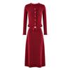 Qiushui Yiren Classic Elegant Two-Piece Winter Set