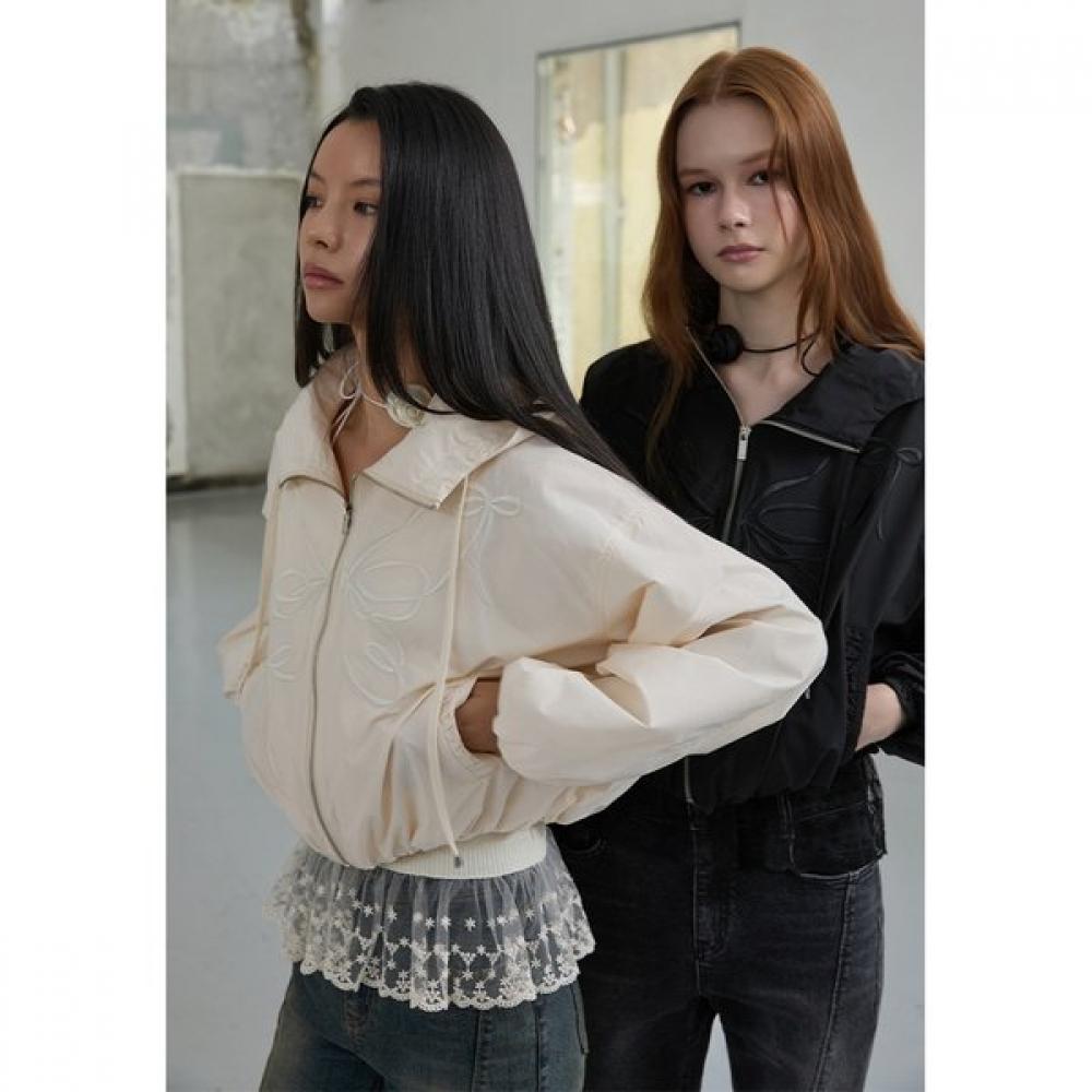 Egoist Big Embroidery Hoodie Zip Up Jumper Er3ojp01