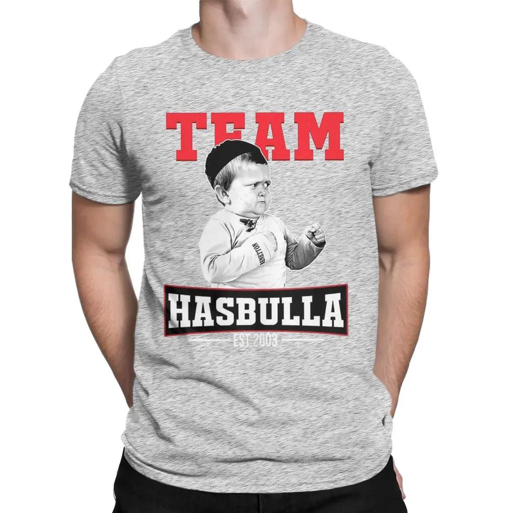 Men's Team Hasbulla T Shirts Hasbulla Magomedov Khabib Cotton Clothes Funny Short Sleeve O Neck Tee Shirt Summer T-Shirt