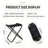 Portable Folding Fishing Stool Lightweight Aluminum Alloy Outdoor Camping Chair for Outdoor Travel Hiking Picnic Camping Fishing Seat Activities