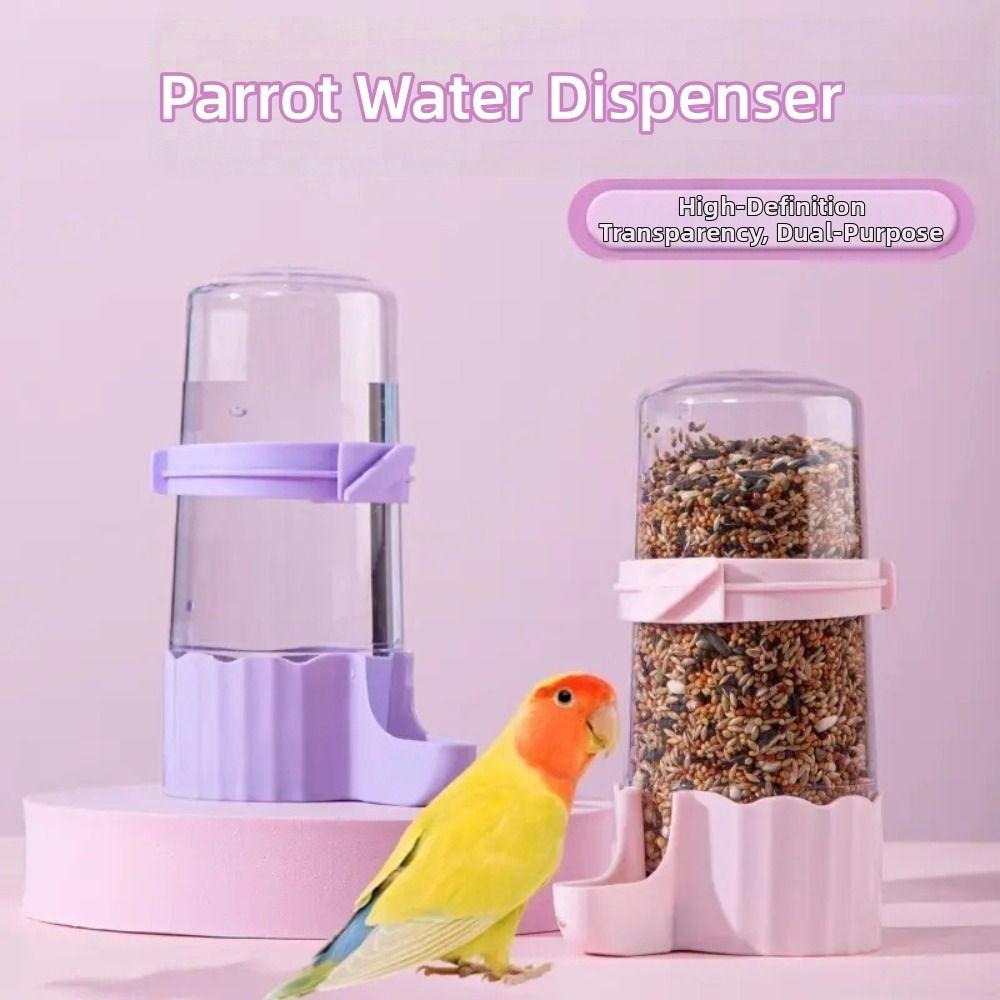 Dual Purpose Pet Bird Feeder Automatic Small Pet Waterer New Water Dispenser  Cage Accessories