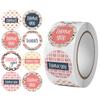 500 Self-Adhesive Thank You, Dessert, Cake, & Baking Stickers - Cartoon & Floral Styles for Children & Wedding Rewards