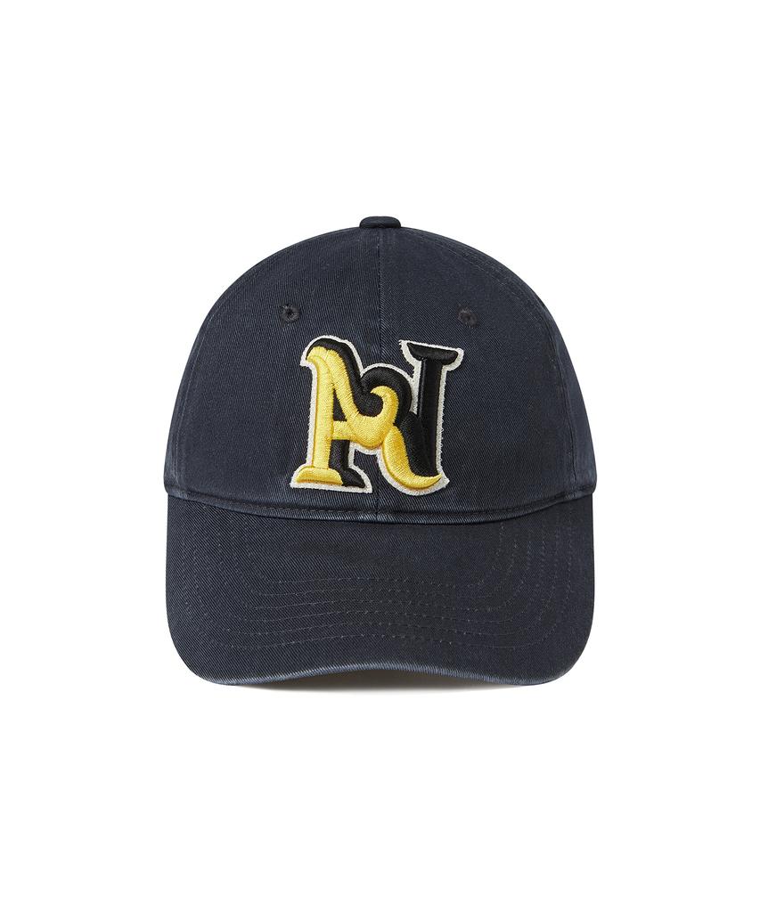 BEYOND CLOSET [Collection Line] Heritage Logo Washed Chino Cap Navy