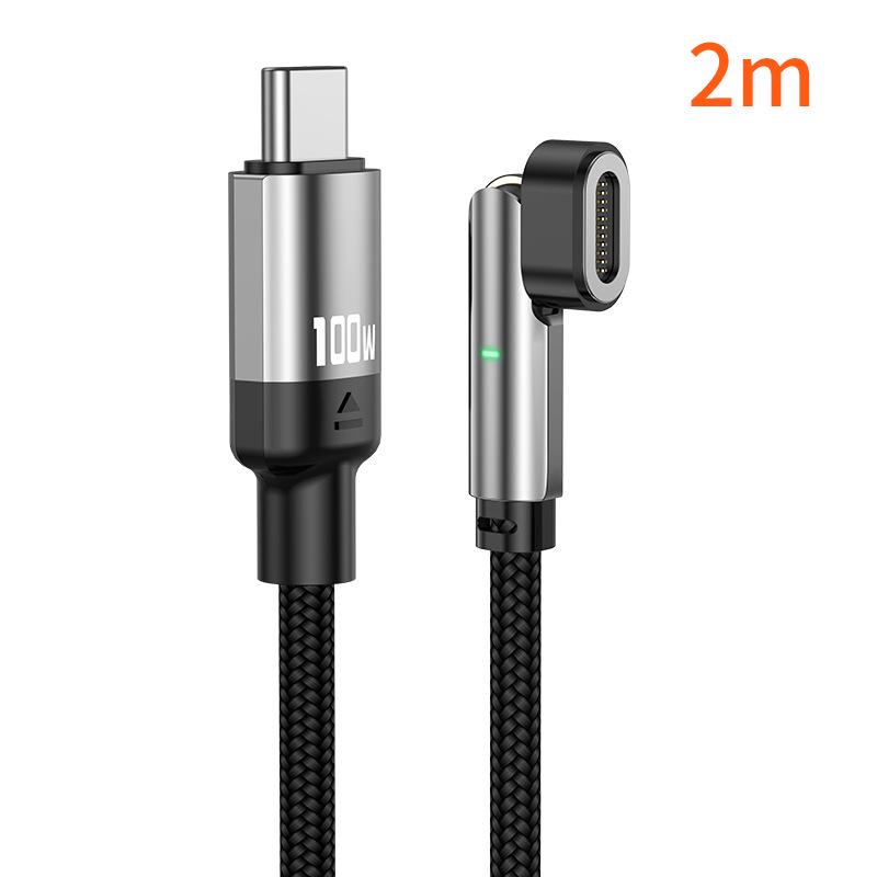 Magnetic 180° Rotating PD100W 3-in-1 Cable for Android, Apple Phones & Laptops