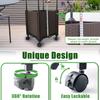 62.2 Inch Raised Garden Bed With Tomato Planter Cage For Outdoor Patio Greenhouse Gardening Climbing Vegetables