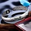Pure Silver S999Bracelet Sterling Silver Bracelet Women's Open Bracelet The size can be adjusted freely A holiday gift for mom