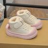 Kids Winter Warm Fleece-Lined Ankle Boots Soft Rubber Sole Non-Slip Cartoon Dog Design Boys Girls