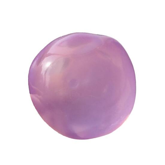 1/6 Peças Bola de Óleo de Coco Moldável para Apertar Alívio da Ansiedade Molde DIY Bola de Estresse Moldável Bola Transparente de Subida Lenta Elástica Brinquedo Sensorial Fidget