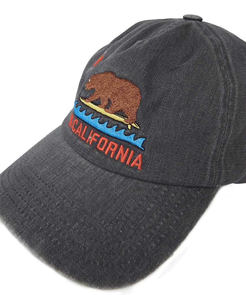 1011 GALLERY California Bear 5Pannel Cap - Charcoal