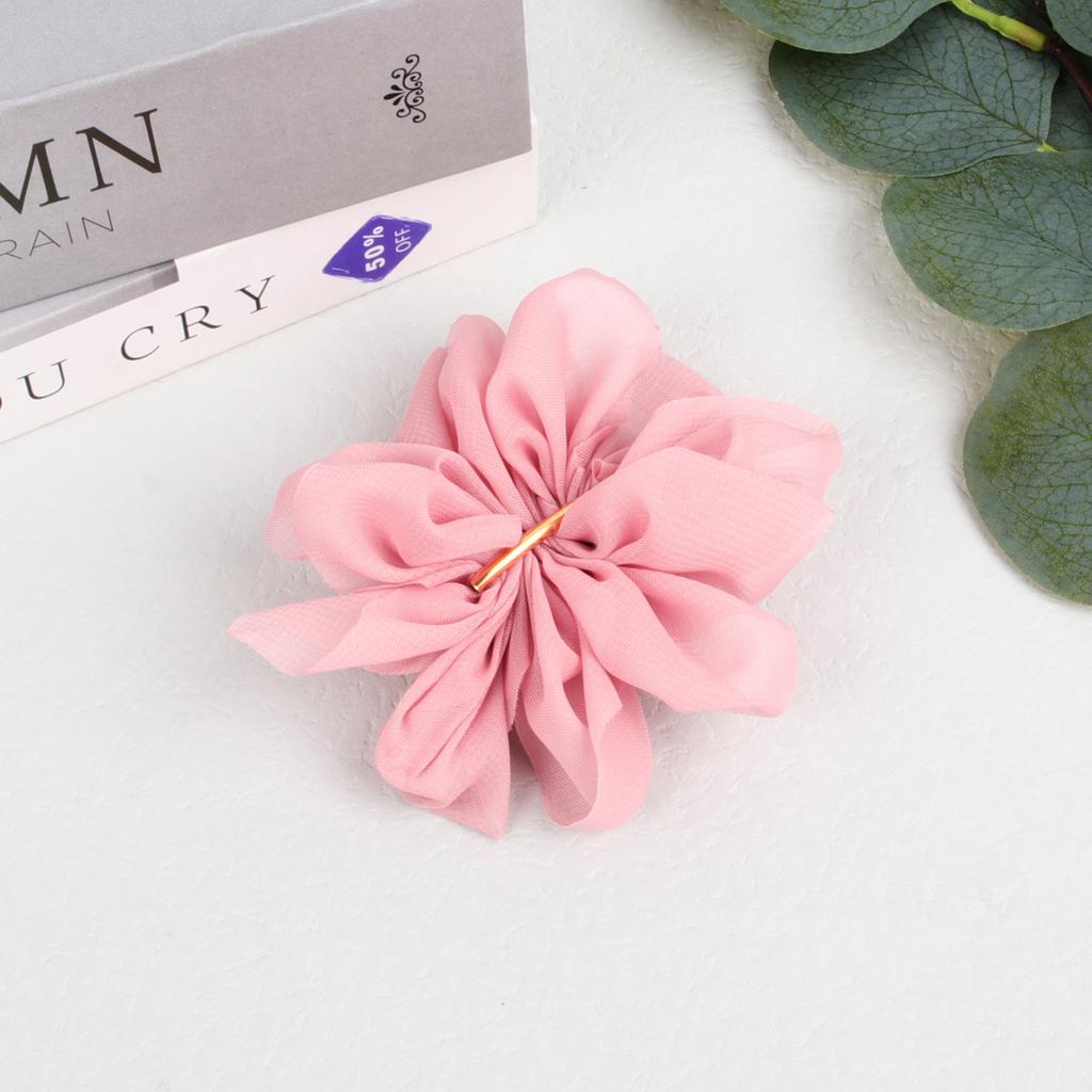 Fashion Chiffon Hair Bows with Clips Women 5.3'' Hair Bows Barrettes Girls Hair Clips Hairpins Ponytail Holder Hair Accessories