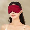 Silk Satin Sleep Mask Contoured Blindfold Bag Portable Airplane with Storage Set Adjustable Sleep Mask