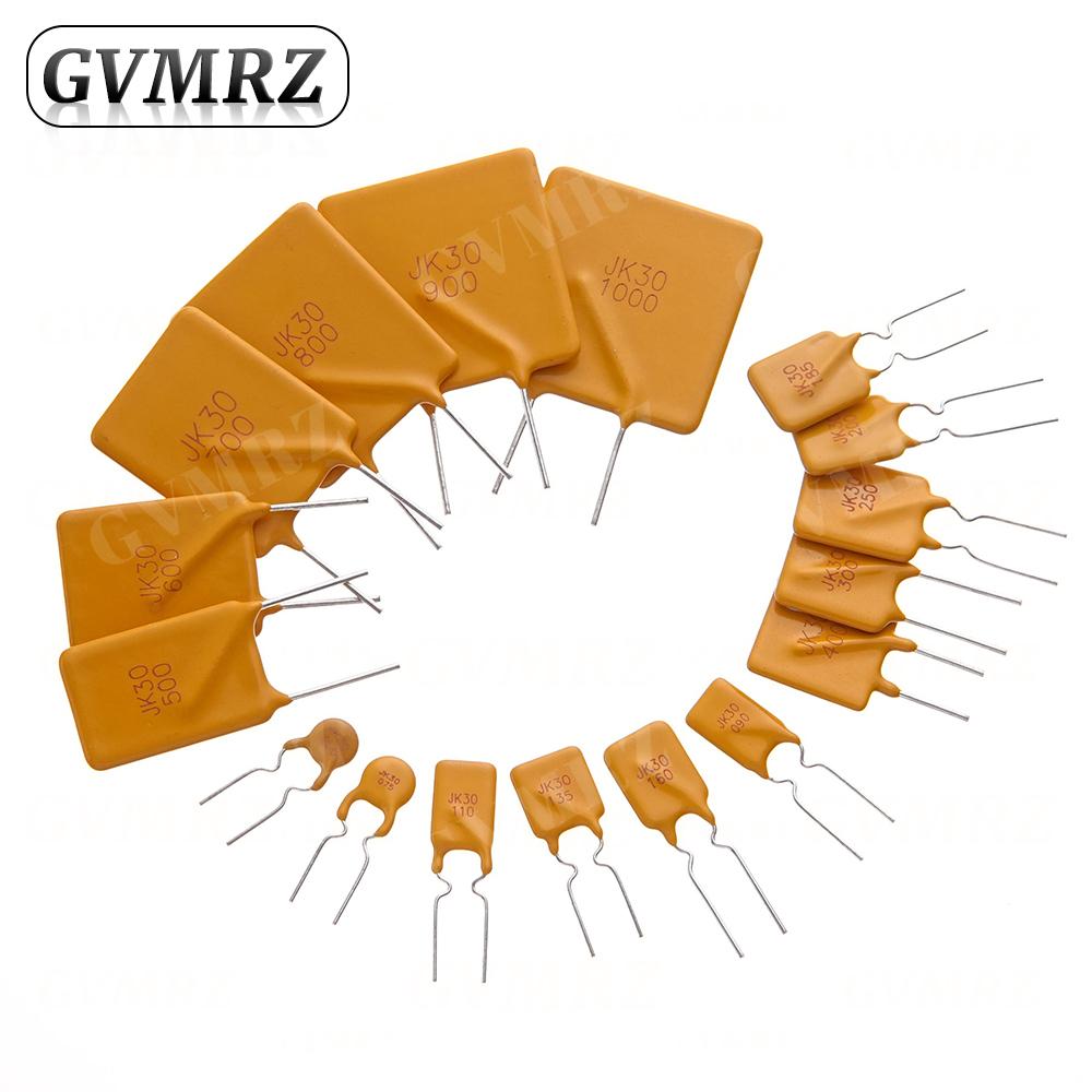 10PCS Jk30 Plug In Self Resettable Fuse Pptc Ruef 30V 0.9A 1.1A 1.35A 1.5A 1.6A 1.85A 2A 2.5A 3A 4A 5A 6A 7A 8A 9A 10A