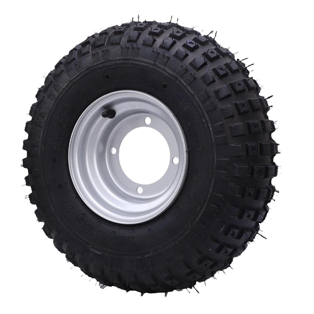 All Terrain Vehicle Tire 16x8 7 7 Inch Non Slip Rubber and Aluminum Alloy ATV Trail Tire with Rim for UTV Quad Off Road