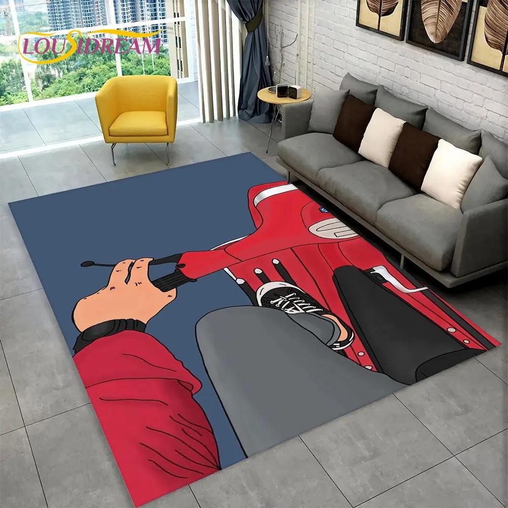 

3D коврик для гонок на мотоциклах, большой ковер для дома, гостиной, спальни, дивана, коврик для двери, украшение для детской игры, нескользящий напольный коврик 40cm x 60cm