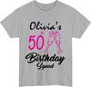 Personalised Year Birthday TShirt Custom Name for Squad Celebration Gift Tee