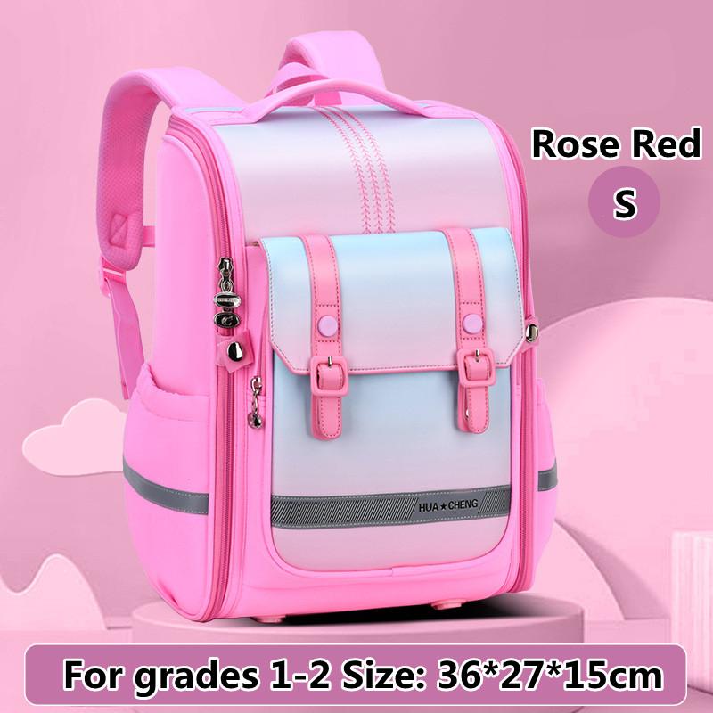 

Новый дизайн, градиентная школьная сумка для учащихся начальной школы, детский рюкзак мужского и женского пола, легкие износостойкие детские рюкзаки для 1-6 классов S