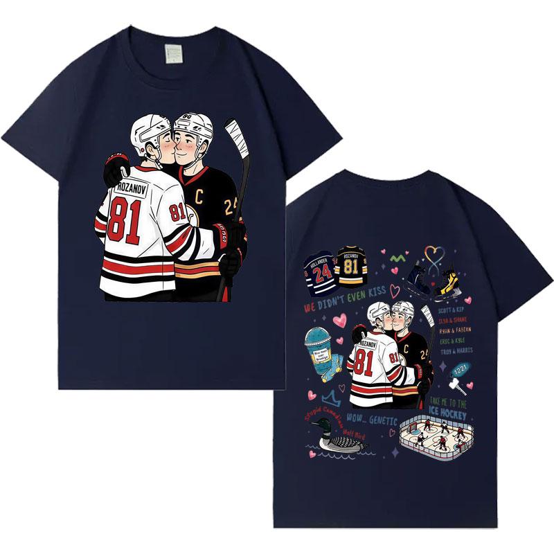 Heated Rivalry Ilya Rozanov Shane Hollander Trendy Graphics Tee Mens Womens Classic T Shrits ONeck Hip Hop Casual Sports Tshrit