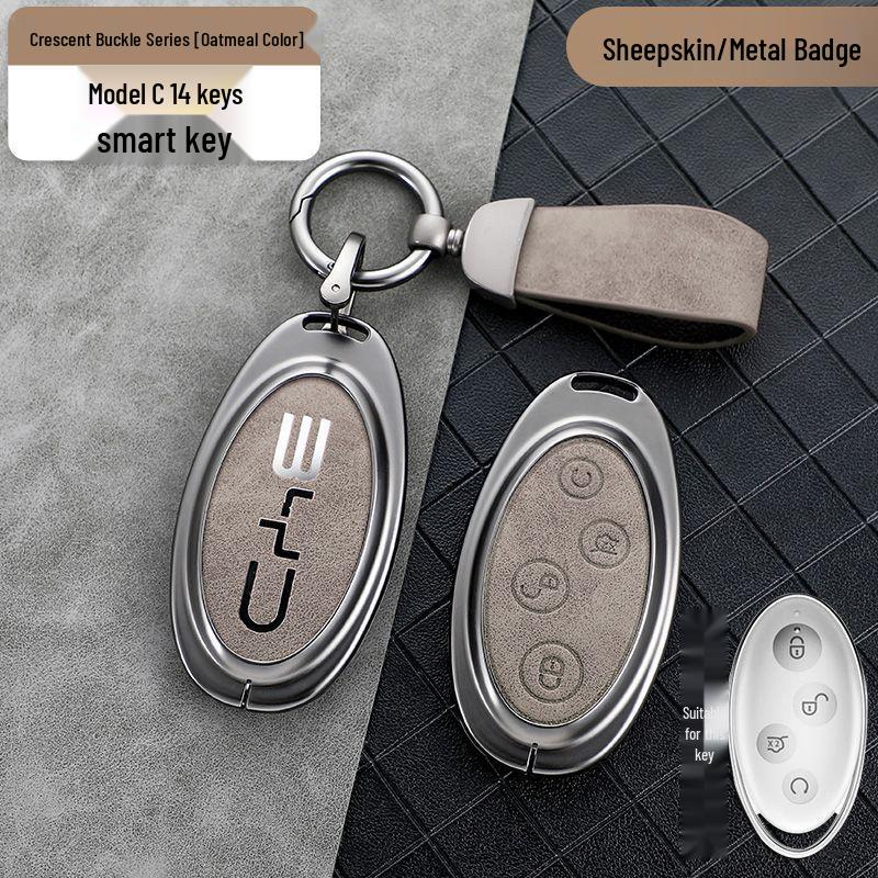 Compatible Key Case for BYD: Qin Plus DMi, Dolphin, Song Plus, Han EV, Yuan Pro, Tang, and E2 Models