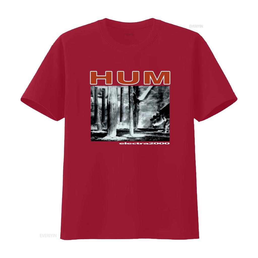 Hum Electra 2000 Vintage Style T Shirt Unique Print for Rock Fans vintage Washed Comfortable Versatile Stylish Soft fashion