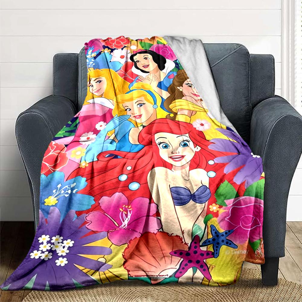 1Pc Magic Frozen Kingdom Blanket For Couch Bed Plush Cozy Fuzzy Blanket Super Soft Warm Blankets For Fall And Winter 091868