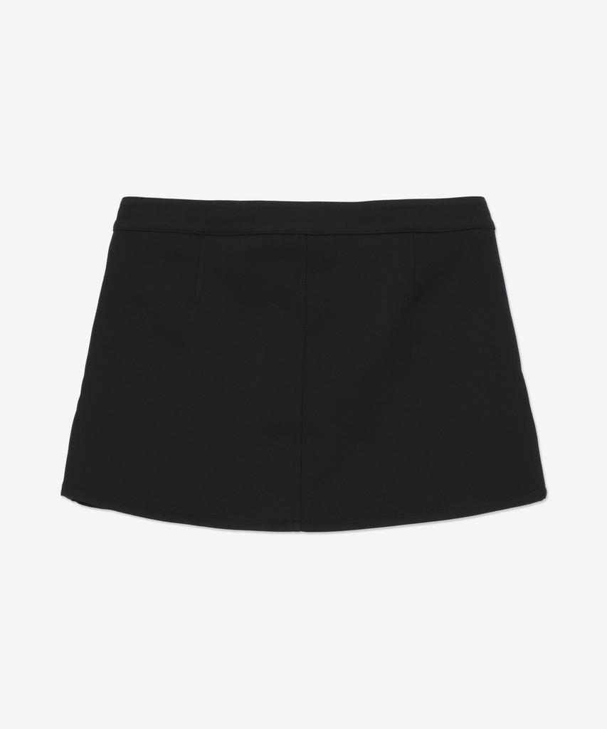 COURREGES Two-Pocket Twill Mini Skirt - Black / Vescju188Pl00079999