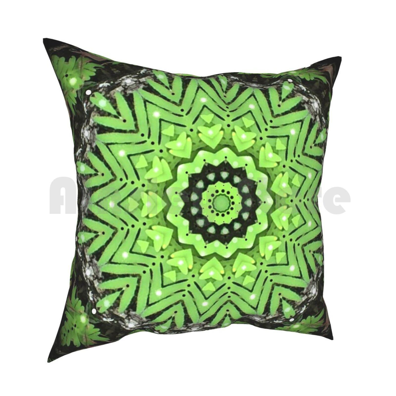 NatureEd  Pillow Case Printed Home Soft DIY Pillow Cover Green 30x30cm 12x12in