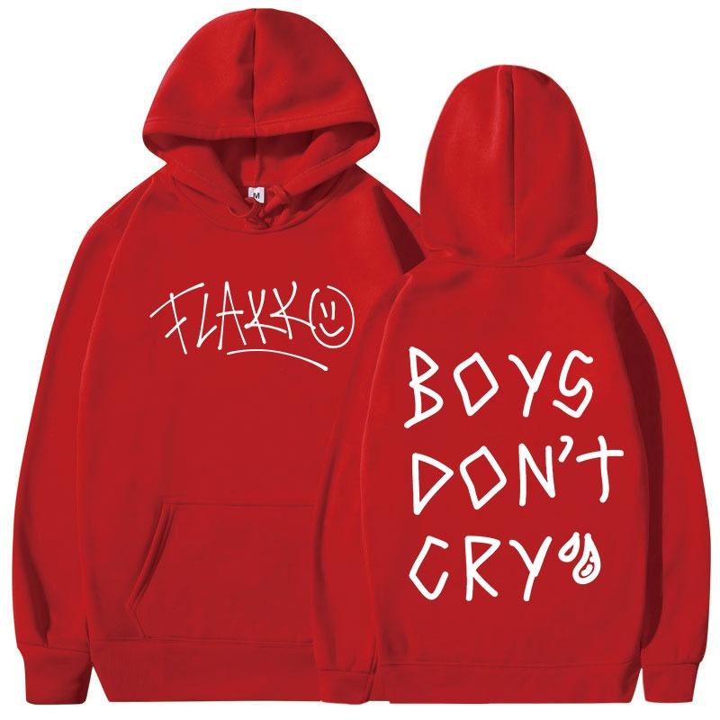 Rels B Flakk Smile Bluzy Chłopcy Nie Płaczą Nadruk z Literami Mężczyźni Kobiety Modna Bluza z Kapturem Hip Hop Oversize Pulower Streetwear