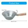Stainless Steel Mud Pans With Wood Handle Heavy Duty Drywall Plaster Mud Pans Scraping Bar Scoops for Plastering Tools