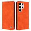 Wallet Case for Galaxy S25 Ultra - Leather/PU, Orange