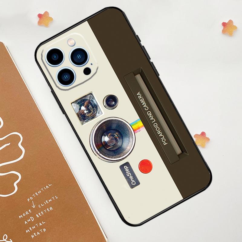 Etui na telefon z aparatem fotograficznym Retro do iPhone'a 15 16 14 13 12 11 Pro Max Mini Plus XS X XR Tylna obudowa