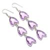 Natural Alexandrite Quartz 925 Sterling Silver Jewelry Earring 3.15" AEE-11243