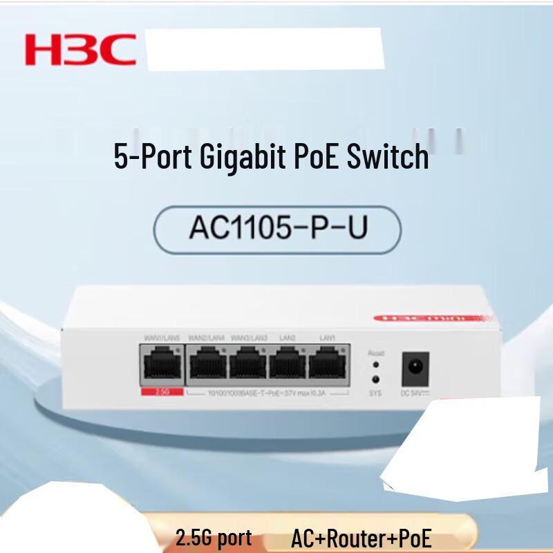 

H3C Mini Enterprise PoE Router & AC Controller