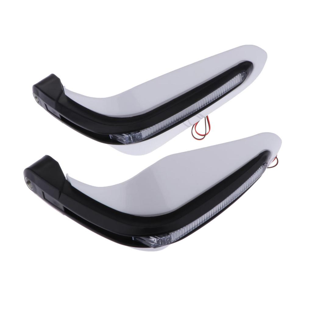 Universal Motorcycle Hand Guards Plastic LED Handlebar Protection Safety Equipment for Motorbike Accessories