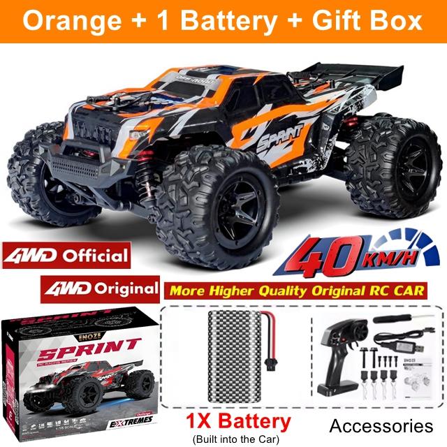 All Terrain RC Car 40KM/H High Speed Race 4WD Electric Vehicle Radio Remote Control 4X4 Waterproof Off Road Truck VS 50KM/H Fast