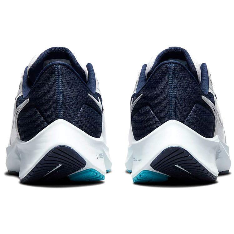 Nike Air Zoom Pegasus 38 White Midnight Navy Men Sneakers Pure-Platinum Wolf-Grey CW7356-101