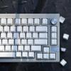 137 Tasten Kappen Cherry Profil PBT Minimalistisch Weiße Tastenkappen für Mechanische Tastatur Minimalistische Leere Tastenkappen